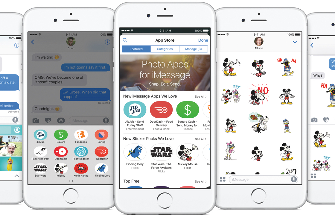 Apple lanza sus primeras apps para iMessage en iOS 10