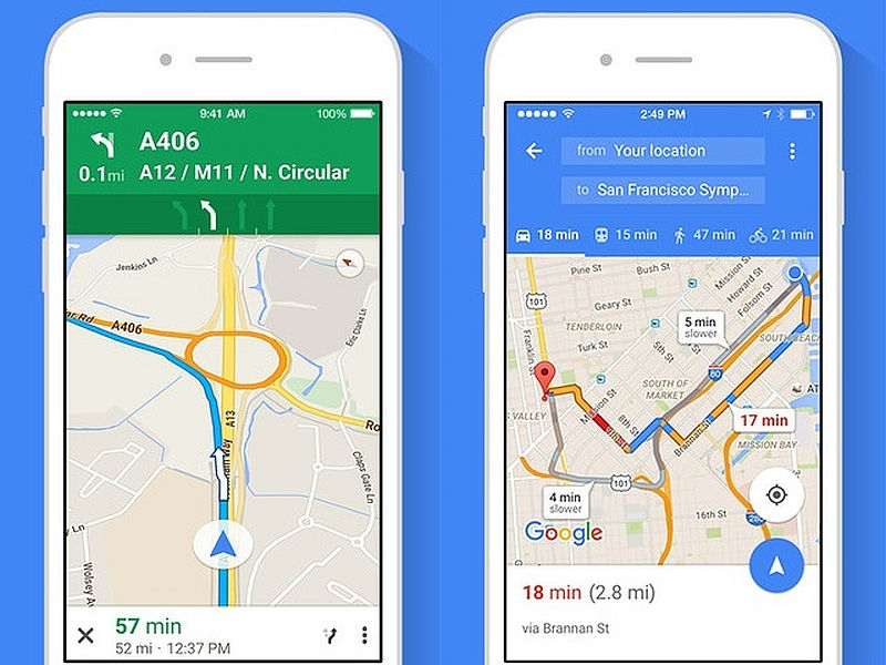 Como medir la distancia en google maps en iphone